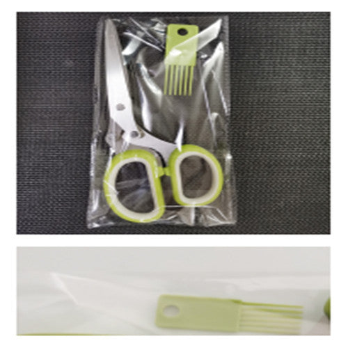 Stainless Steel Herb Scissors: Multi-Layer Kitchen Cutter
