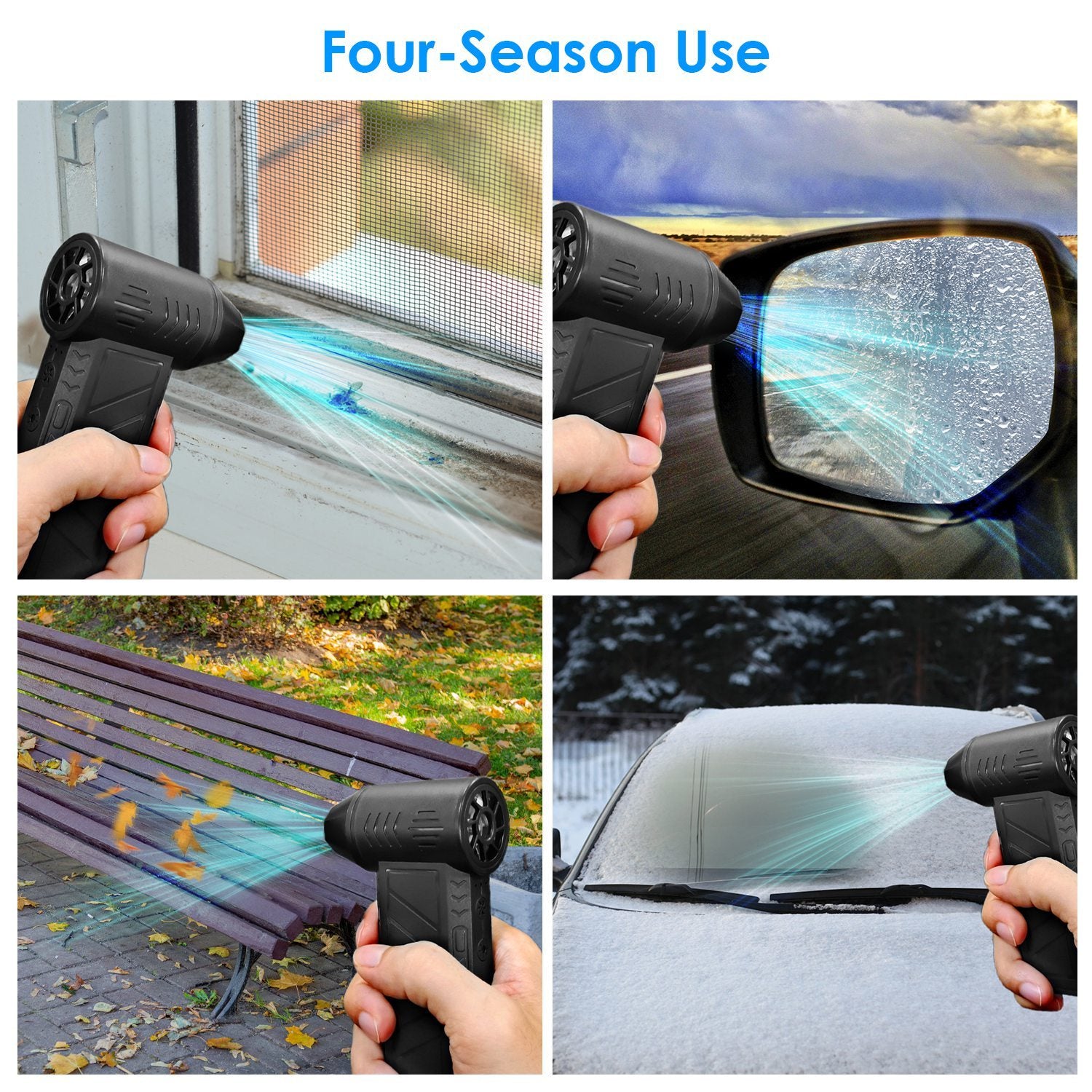 1Pc Compressed Air Duster With LED Light Up To 150000RPM