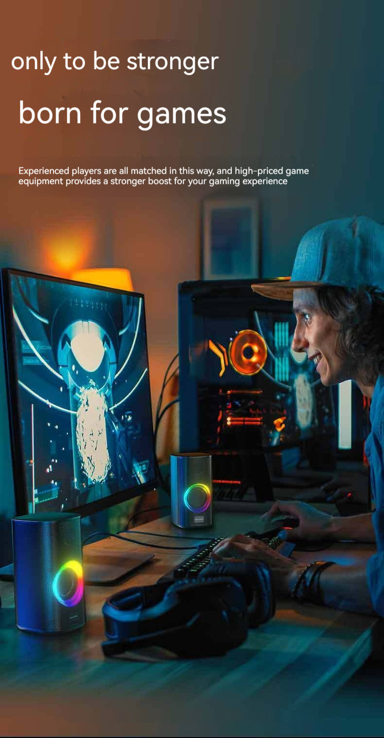 Game Colorful E-sports Desktop Bluetooth Speaker Dual