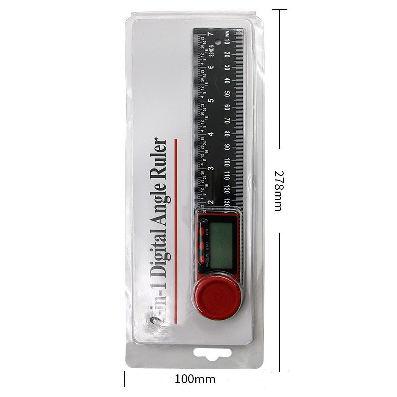 Two-in-one digital display angle protractor