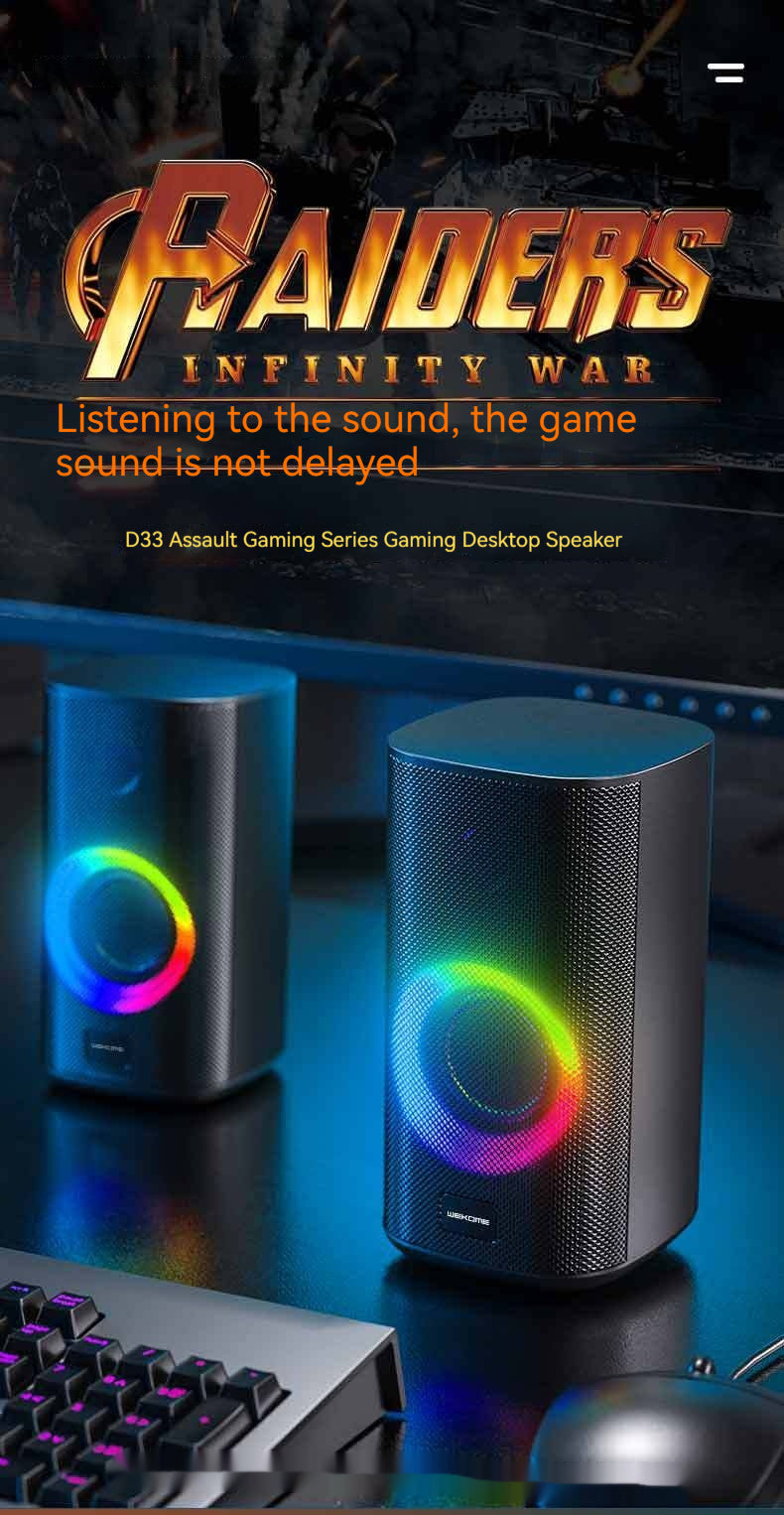 Game Colorful E-sports Desktop Bluetooth Speaker Dual