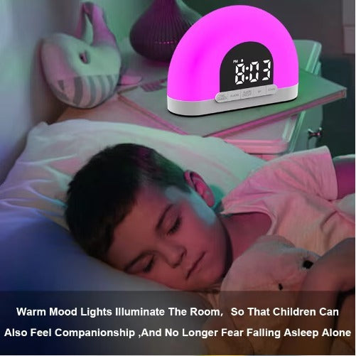 Fashion Design Color Night Light Sunrise Alarm Clock Wake