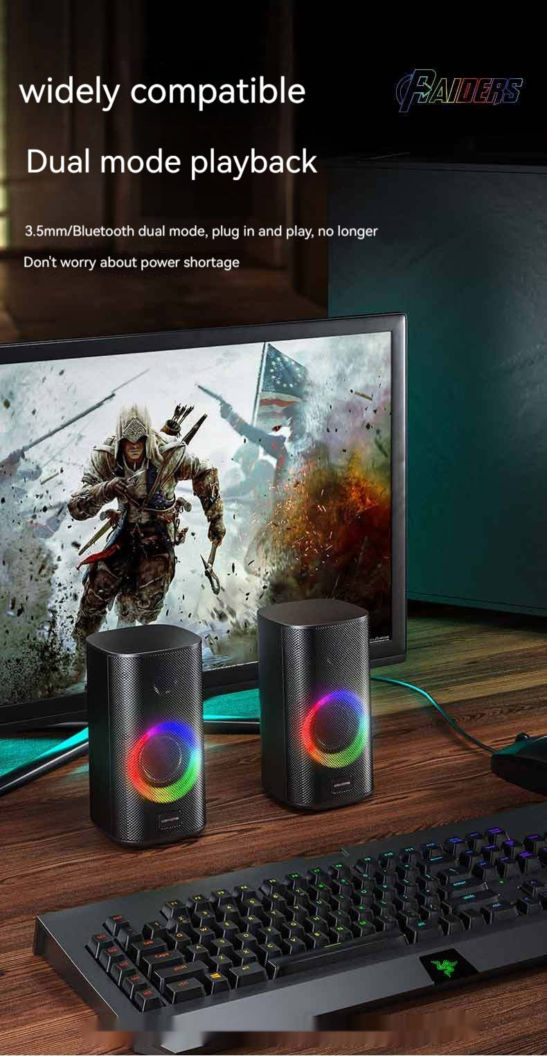 Game Colorful E-sports Desktop Bluetooth Speaker Dual