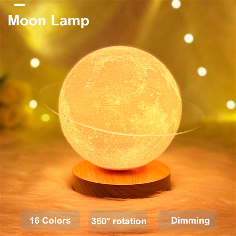 Creative 3D Magnetic Floating Levitating Moon Lamp Touch