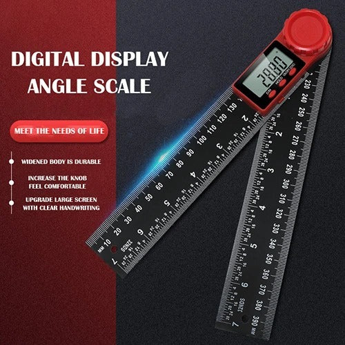 Two-in-one digital display angle protractor