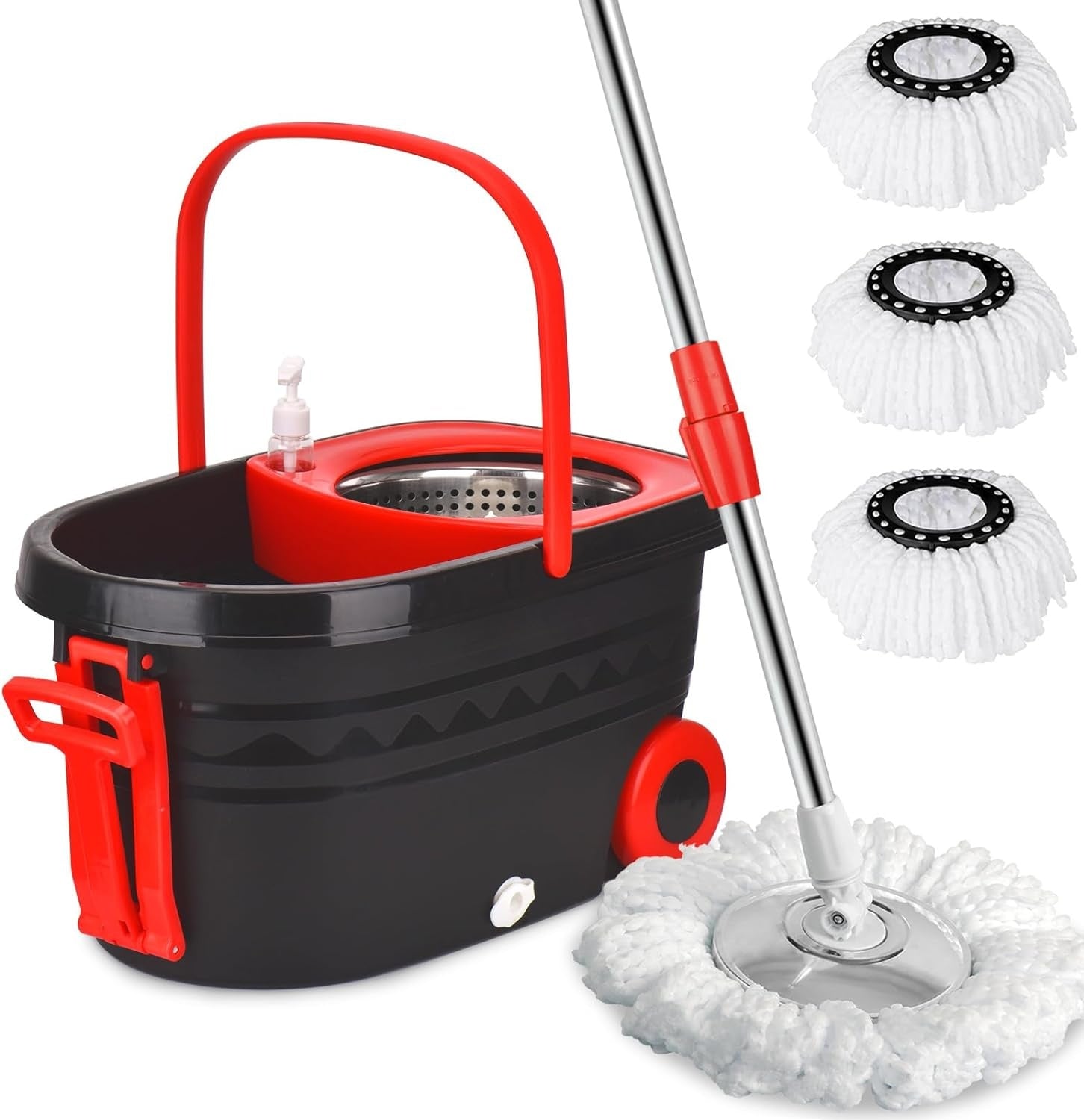 Spin Spin Mop And Bucket With Wringer Set On Wheels