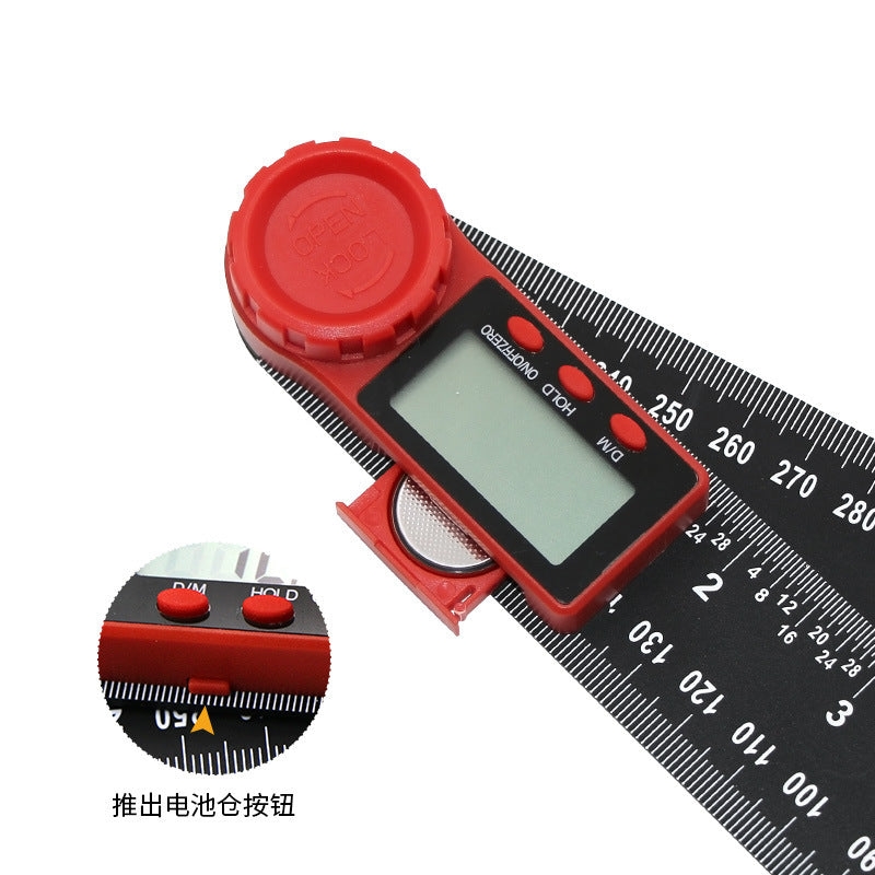Two-in-one digital display angle protractor