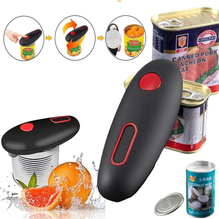 Automatic Electric Can Opener - Portable, Safe Kitchen Tool