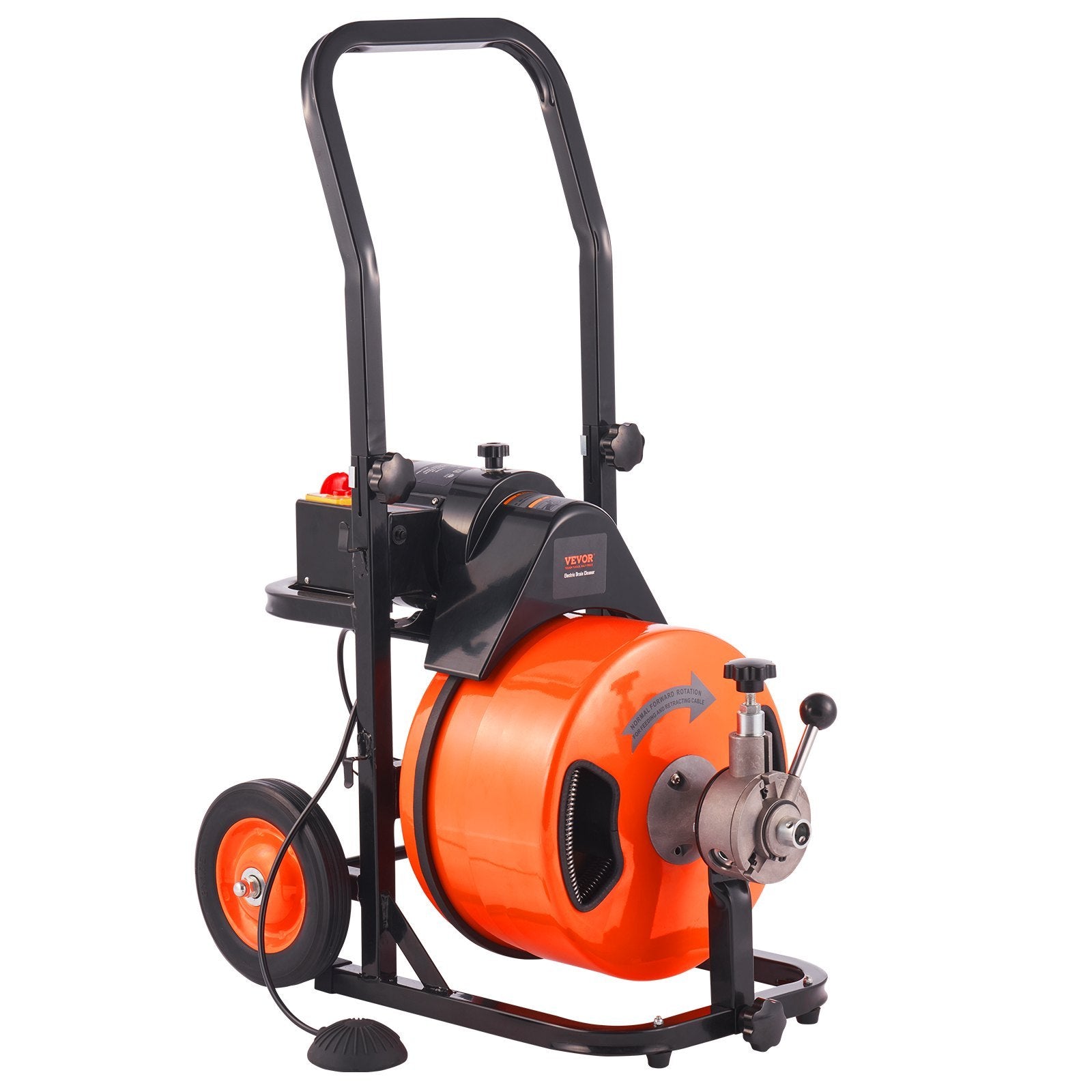 Drain Cleaning Machine 75 FT X 1 2 Inch, Sewer Snake Machine