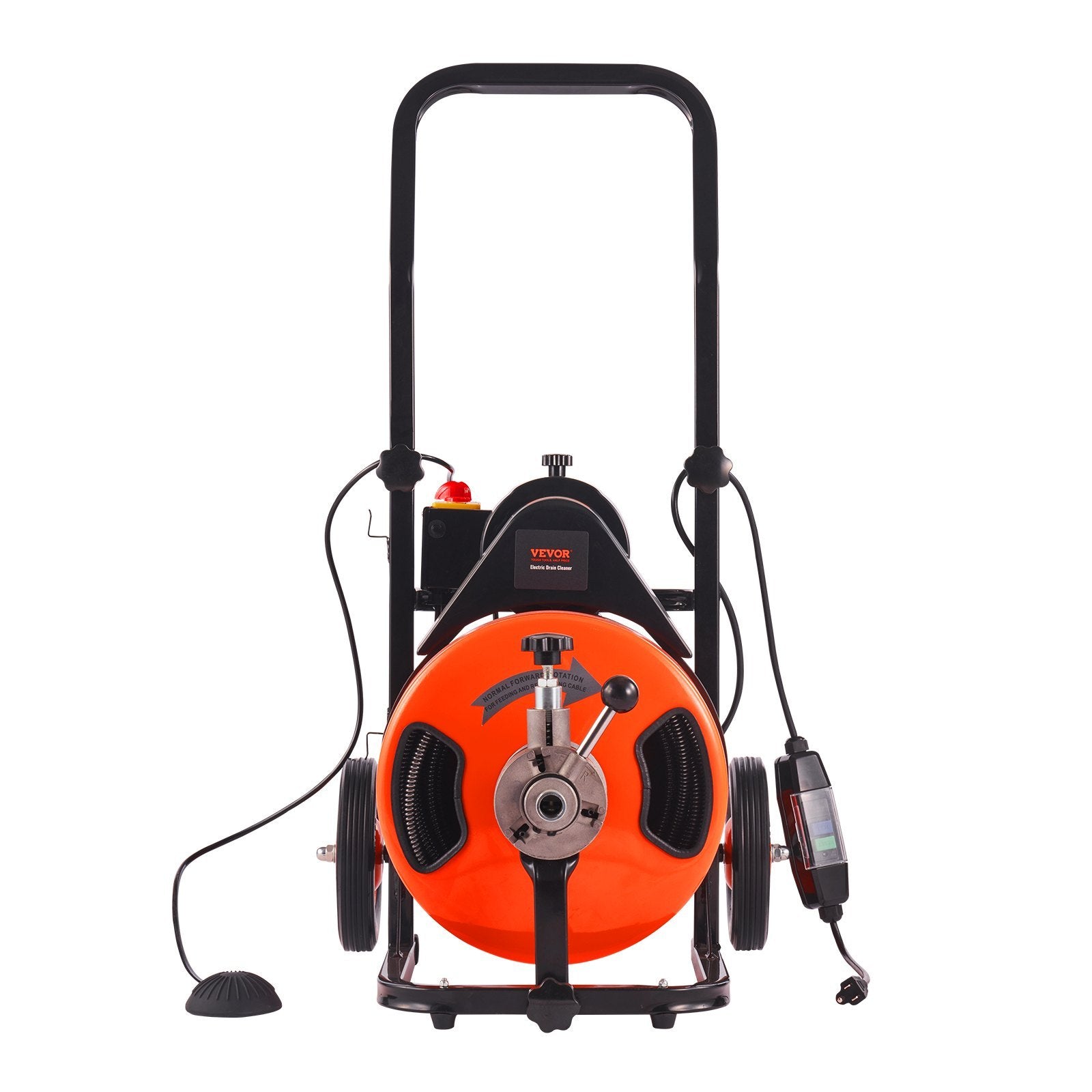 Drain Cleaning Machine 75 FT X 1 2 Inch, Sewer Snake Machine