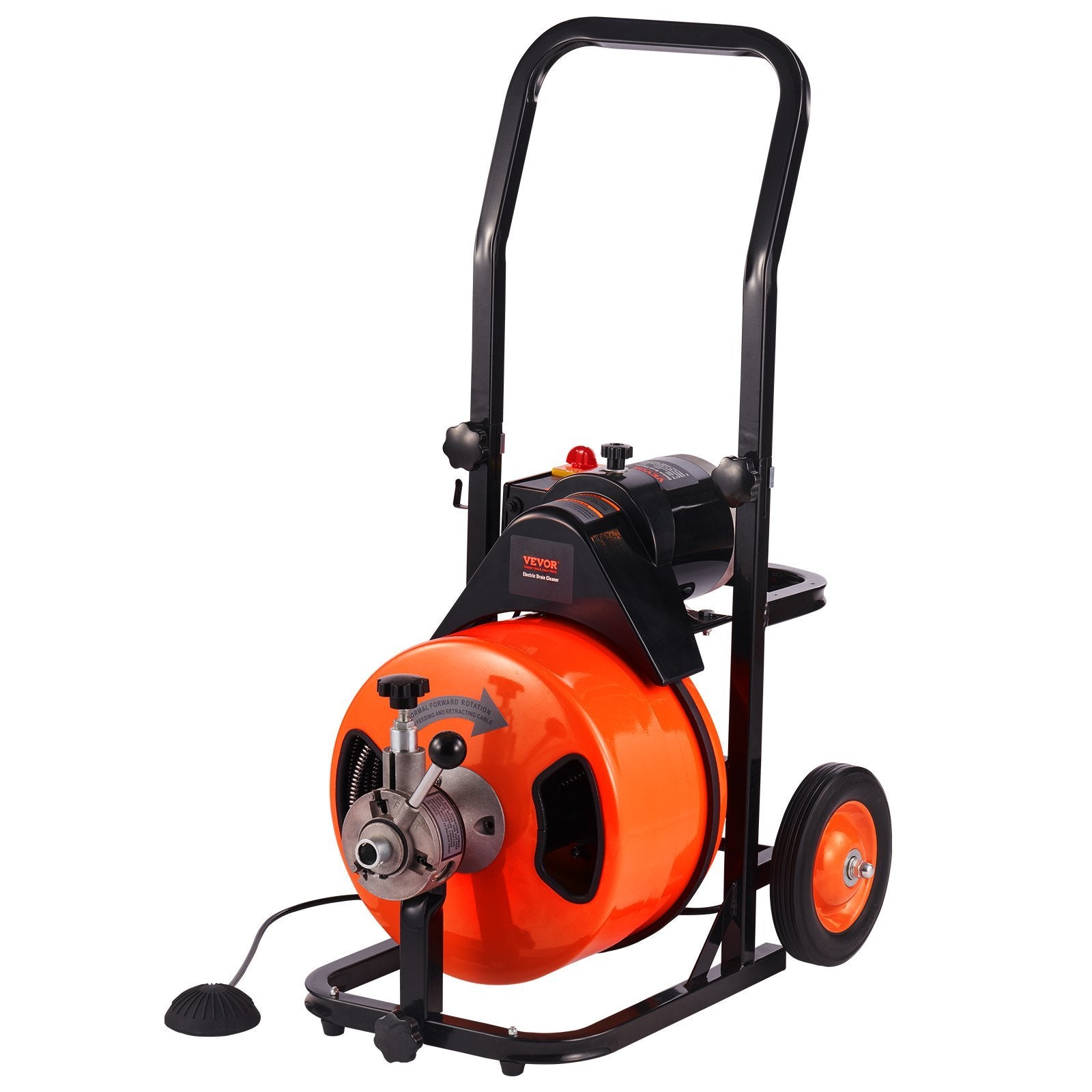 Drain Cleaning Machine 75 FT X 1 2 Inch, Sewer Snake Machine